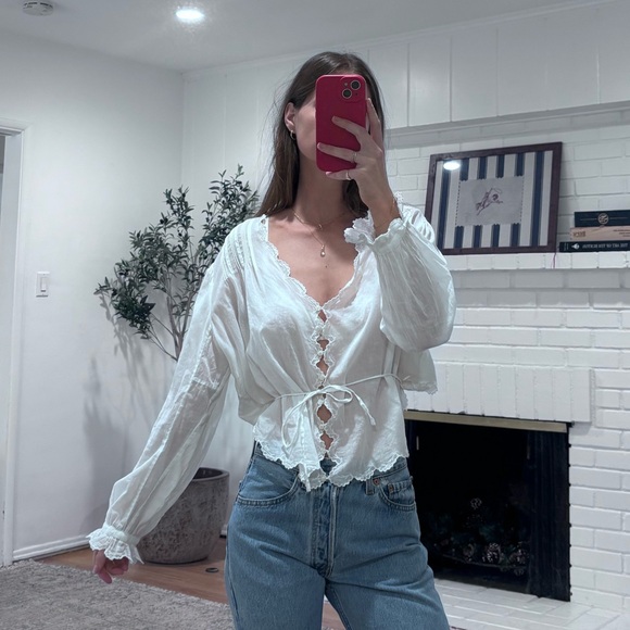 Doen Elayne blouse in salt